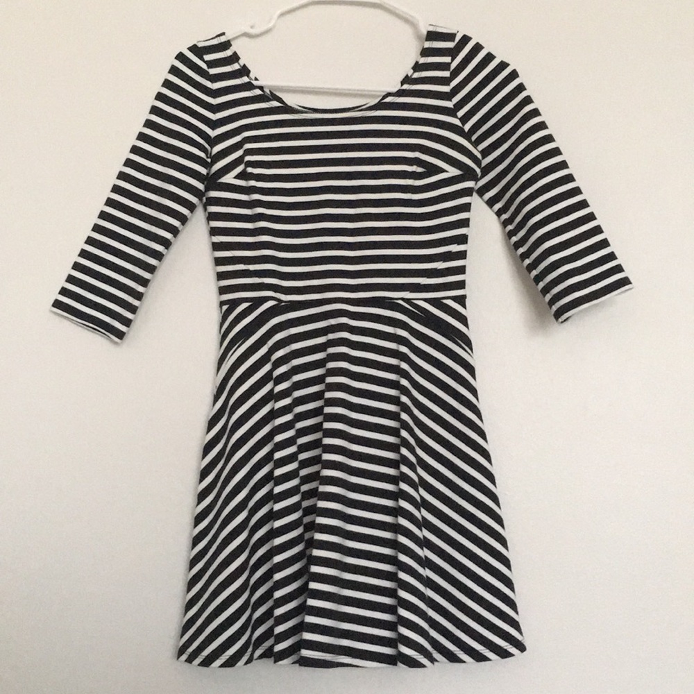 Black and White Stripe Hollister Dress